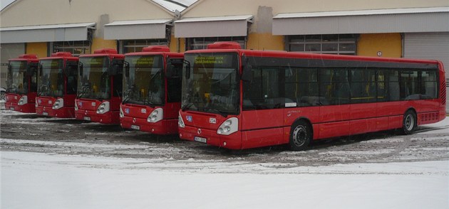 Nové autobusy Dopravního podniku eských Budjovic.
