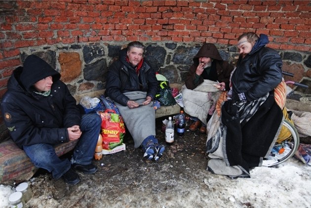 Bezdomovci v zim (ilustraní foto)