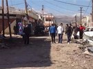 Následky atentátu v syrském mst Kataná (13. prosince 2012)