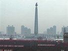 Masová demonstrace v Pchjongjangu na poest úspného startu rakety Unha-3 (14.