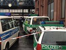 Nádraí v Bonnu krátce po nálezu podezelé taky policie okamit zcela