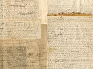 Ukázka rukopisu a korektury Hledání ztraceného asu Marcela Prousta