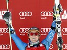 MISTR. Ted Ligety slaví triumf v obím slalomu v Alta Badii.  