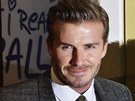 David Beckham na premiée muzikálu Viva Forever! (Londýn, 11. prosince 2012)