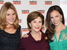 Laura Bushová a její dcery Jenna a Barbara (vpravo) (2011)