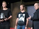 Tomá Berdych a Radek tpánek v Show Jana Krause