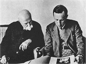 T. G. Masaryk a K. apek v Bystice