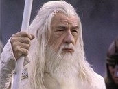 Ian McKellen v roli Gandalfa ve filmov trilogii Pn prsten