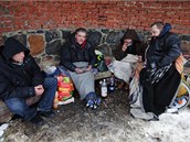Bezdomovci v zim (ilustraní foto)