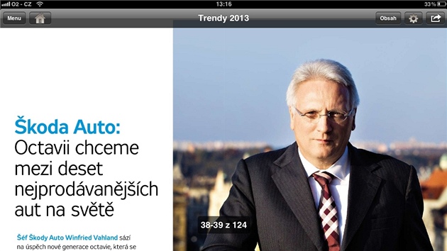 Magazn Trendy 2013 z edice DNES+ pro iPhony a iPady