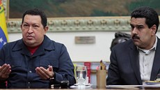 Venezuelský prezident Hugo Chávez (vlevo) promluvil o svém moném nástupci.