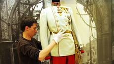 Píprava výstavy Monarchie v Národním muzeu.