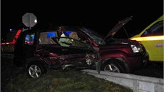 Nehoda dvou osobních aut v obci íkov na Náchodsku.