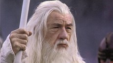 Ian McKellen v roli Gandalfa ve filmové trilogii Pán prstenů