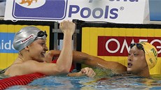 HVZDA. Takhle eská plavkyn Simona Baumrtová záila na nedávném mistrovství Evropy v Herningu, kde získala tyi medaile.