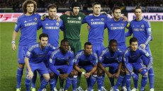A JDE SE NA VC. Základní sestava Chelsea tsn ped výkopem finále mistrovství...