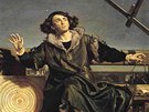Jeden z obraz, jejich námtem je osobnost Mikuláe Koperníka (1473-1543).