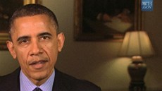 Barack Obama chce nová pravidla pro dr�ení zbraní (21. prosince 2012).