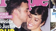 Justin Timberlake a Jessica Bielová prodali fotky ze svatby asopisu People.