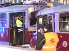 Nehoda tramvají v ulici Milady Horákové komplikuje dopravu.