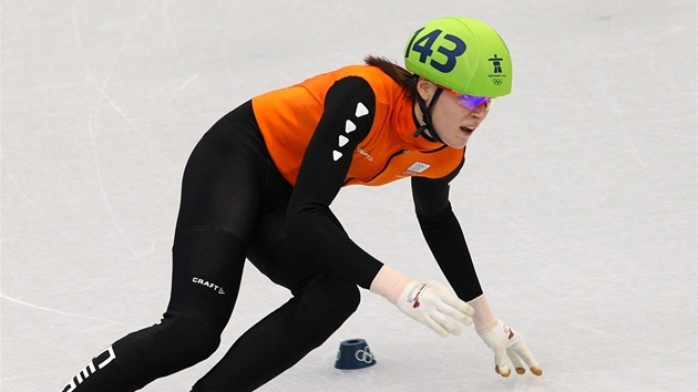 Nizozemská rychlobruslaka Jorien Ter Morsová na olympiád ve Vancouveru.