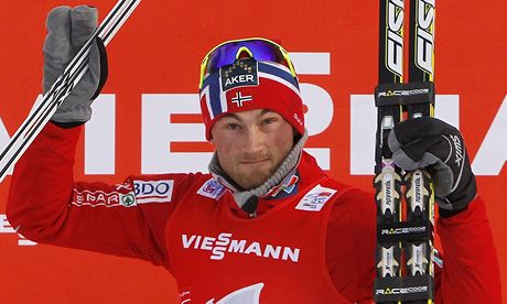 Petter Northug je spokojený, protoe drí prbné vedení v Tour de Ski. 