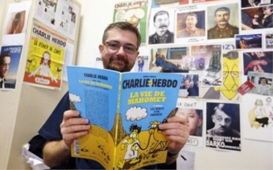 Vydavatel satirického magazínu Charlie Hebdo, který si íká Charb, s íslem