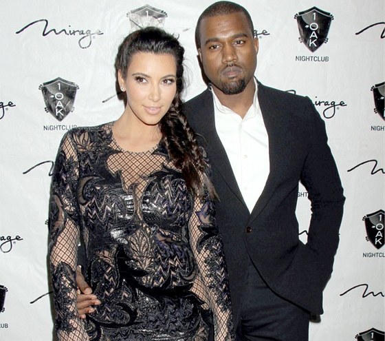Kim Kardashianová a Kanye West strávili silvestr v Las Vegas.