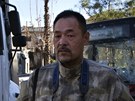 Japonec Toifumi Fudimoto v syrském Aleppu (3. ledna 2013)