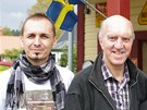 Vladimír Cettl (vlevo) na cest potkal i sbratele Svena Liljequista, který