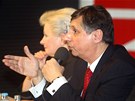 Zuzana Roithová, Jan Fischer a Jana Boboíková pi debat prezidentských