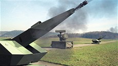 N�mecká firma namontovala laserovou zbra� na star�í systém Oerlikon (na snímku)