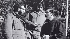 Enrique Meneses:  Fidel Castro, Raúl Castro a Enrique Meneses.
