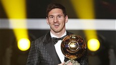 Argentinský útočník Lionel Messi vyhrál Zlatý míč. Jako prvnímu v historii se