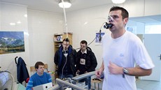Marek Kuli� p�i fyzických testech