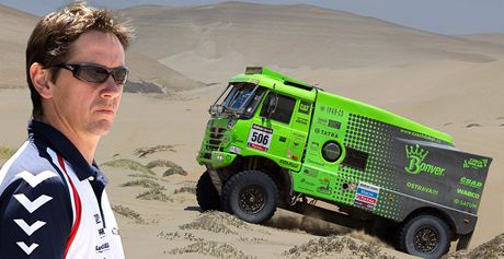 Robin Dolej, technický editel Buggyry, na Rallye Dakar. 