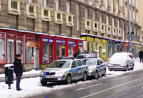 Policisté zasahovali na míst nálezu dlostelecké munice na Hlavní tíd v