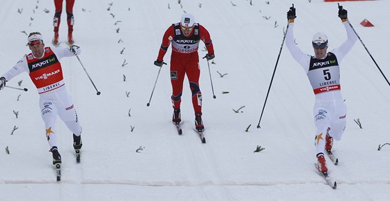 Ale Razým na trati sprintu Svtového poháru v Liberci.