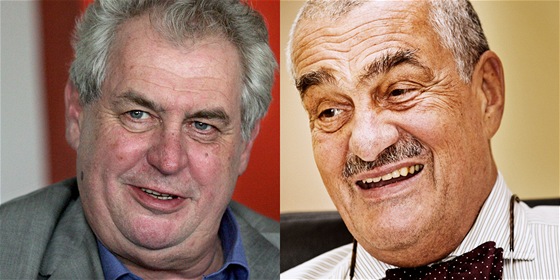 Milo Zeman a Karel Schwarzenberg