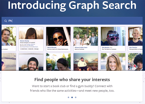 Facebook Graph Search - hledání pátel a jejich pátel