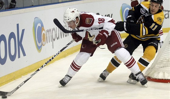 ZKUENOST. Sami Lepistö (vlevo) má za sebou nkolik sezon v NHL.