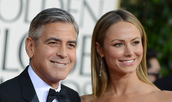 George Clooney a Stacy Keiblerová