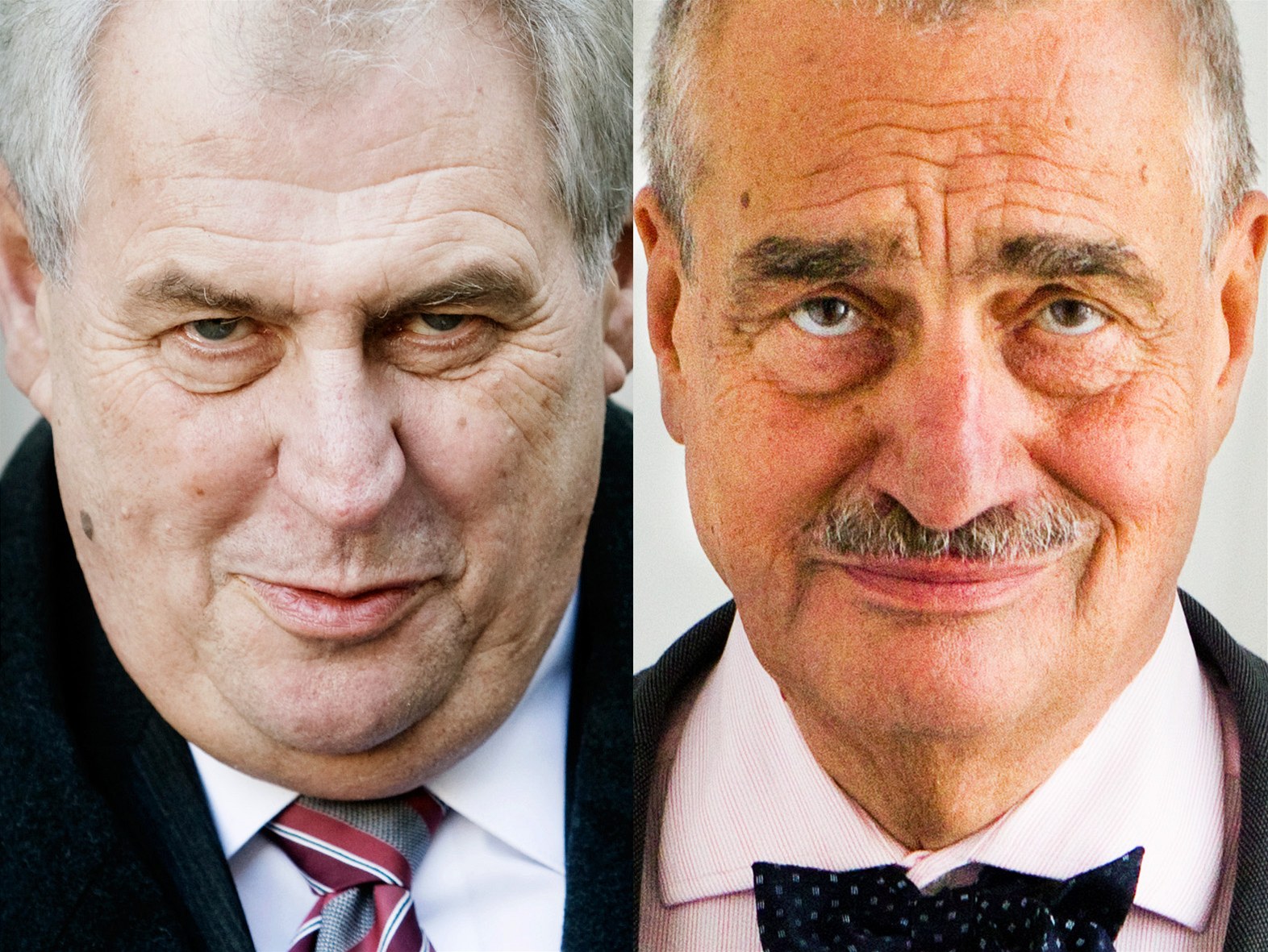 Milo� Zeman a Karel Schwarzenberg