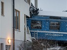 Železniční nehoda na předměstí Stockholmu (15. ledna 2012) 