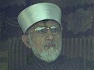 Pákistánský duchovní Muhammad Tahir Kadrí (15. ledna 2013)