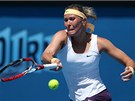 KONEC. eská tenistka Lucie Hradecká skonila ve dvouhe na Australian Open ve