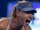 DAVAJ! Ruska Maria arapovová se raduje bhem utkání 3. kola Australian Open.