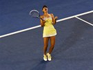 VÍSKOT. Ruská tenistka Maria arapovová z plných plic oslavila postup do 4.