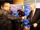 Milo Zeman a Karel Schwarzenberg se utkali v prezidentské debat ve...
