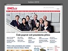 Homepage iDNES.cz v pedveer patnáctých narozenin, 11.ledna 2013 pi prvním
